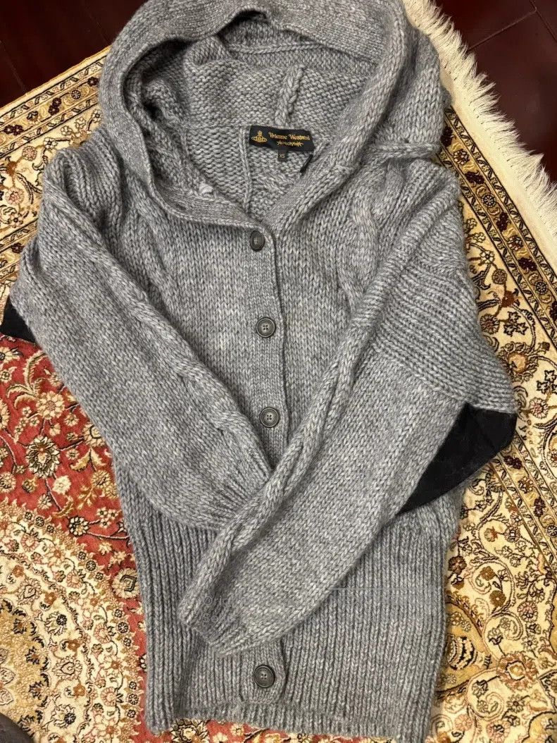 Vivienne Westwood Vivienne Westwood Grey Cashmere Mix Cardigan Size XS / US 0-2 / IT 36-38 - 3 Thumbnail