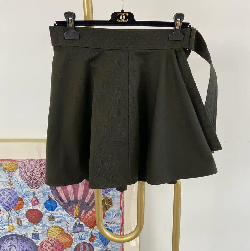 Louis Vuitton Green Midi Skirt for Women 0089