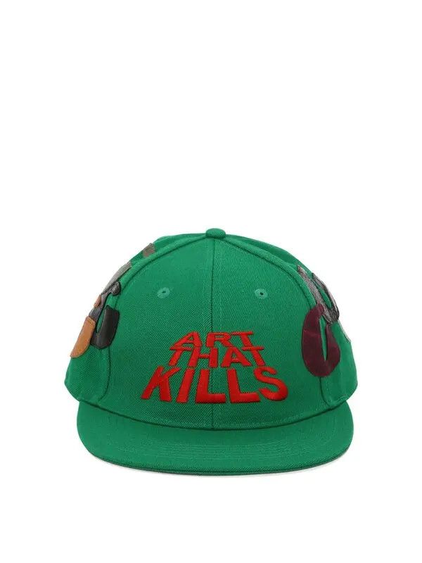 o1mle0226 Size: 8 / ATK G-Patch Fitted Cap / Hat in Green