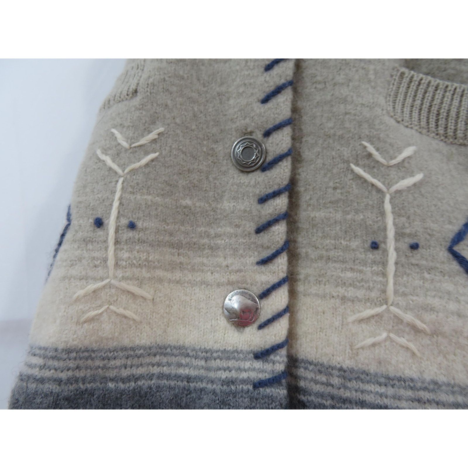 Other Woolrich Shawl Collar Sweater, Wool, Gray Blue Sz S 1990s Size US S / EU 44-46 / 1 - 4 Thumbnail