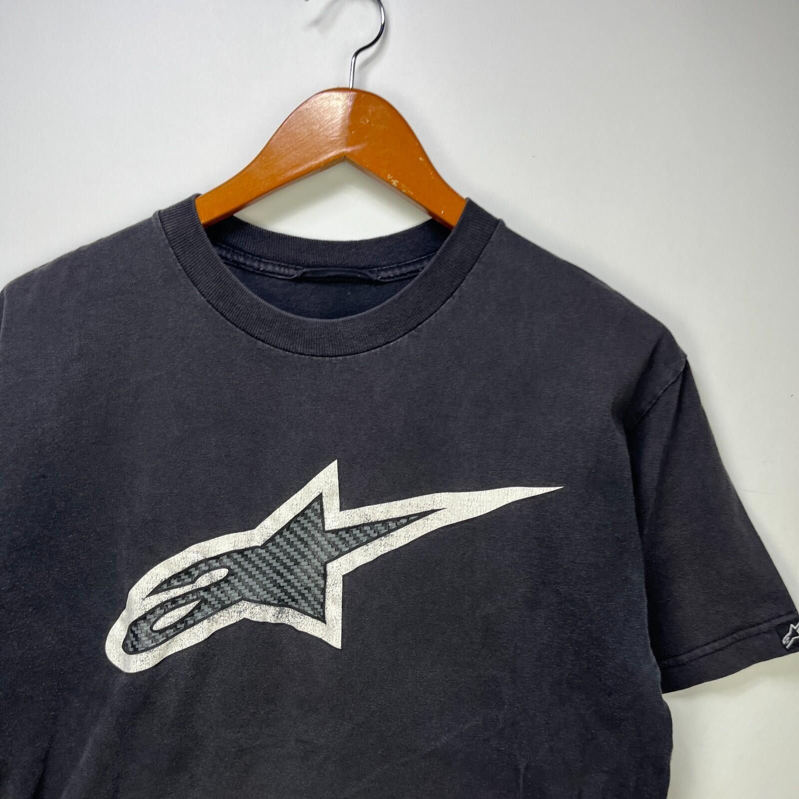 Alpinestars Vintage Alpinestars Motorsport Racing Faded T Shirt Medium Size US M / EU 48-50 / 2 - 2 Thumbnail
