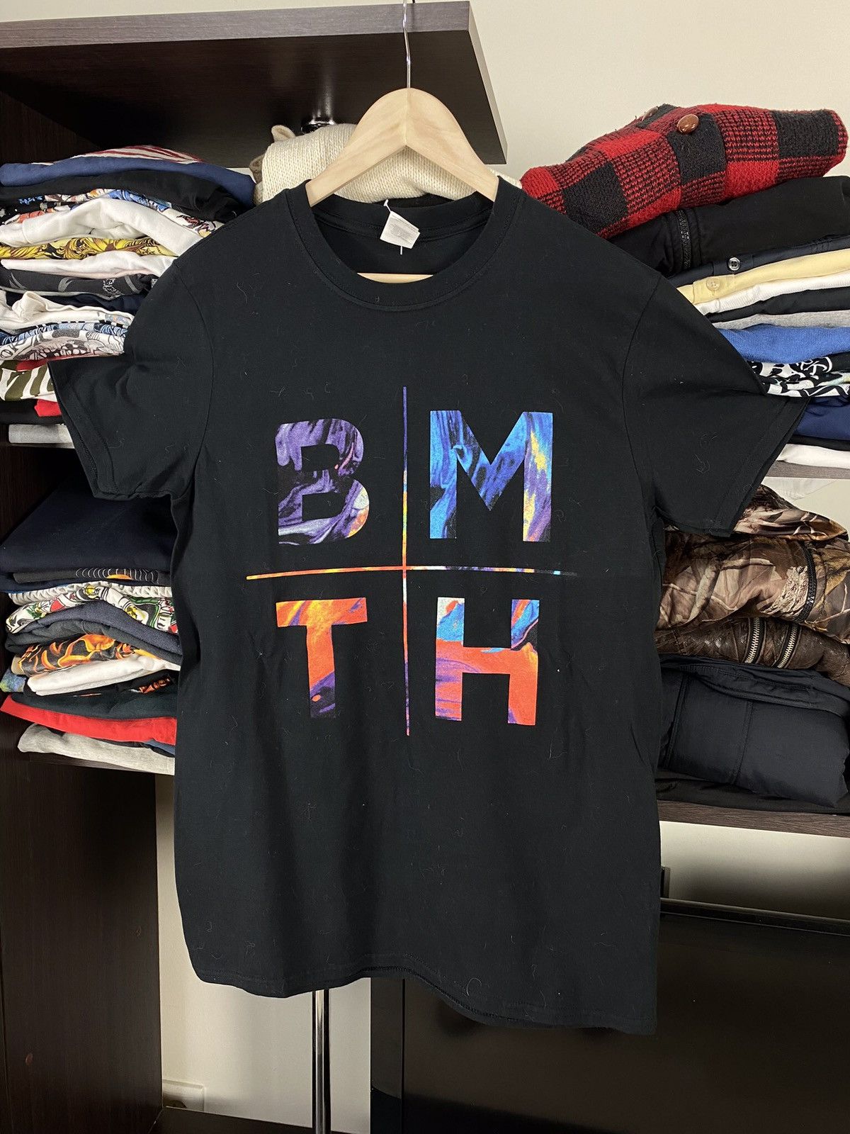 Band Tees × Vintage VTG Bring Me The Horizon 00s Rock Band Tee Size US M / EU 48-50 / 2 - 1 Thumbnail