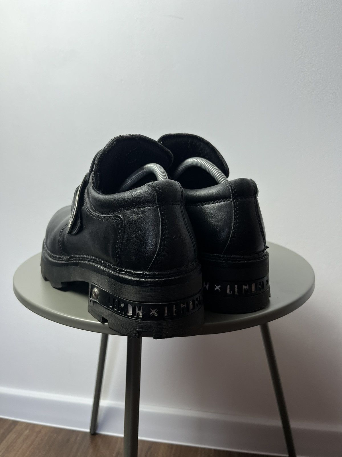 Japanese Brand Heavy Sole Buckle Boots – Platform Punk / Avant-Garde Opium Size US 10 / EU 43 - 8 Thumbnail