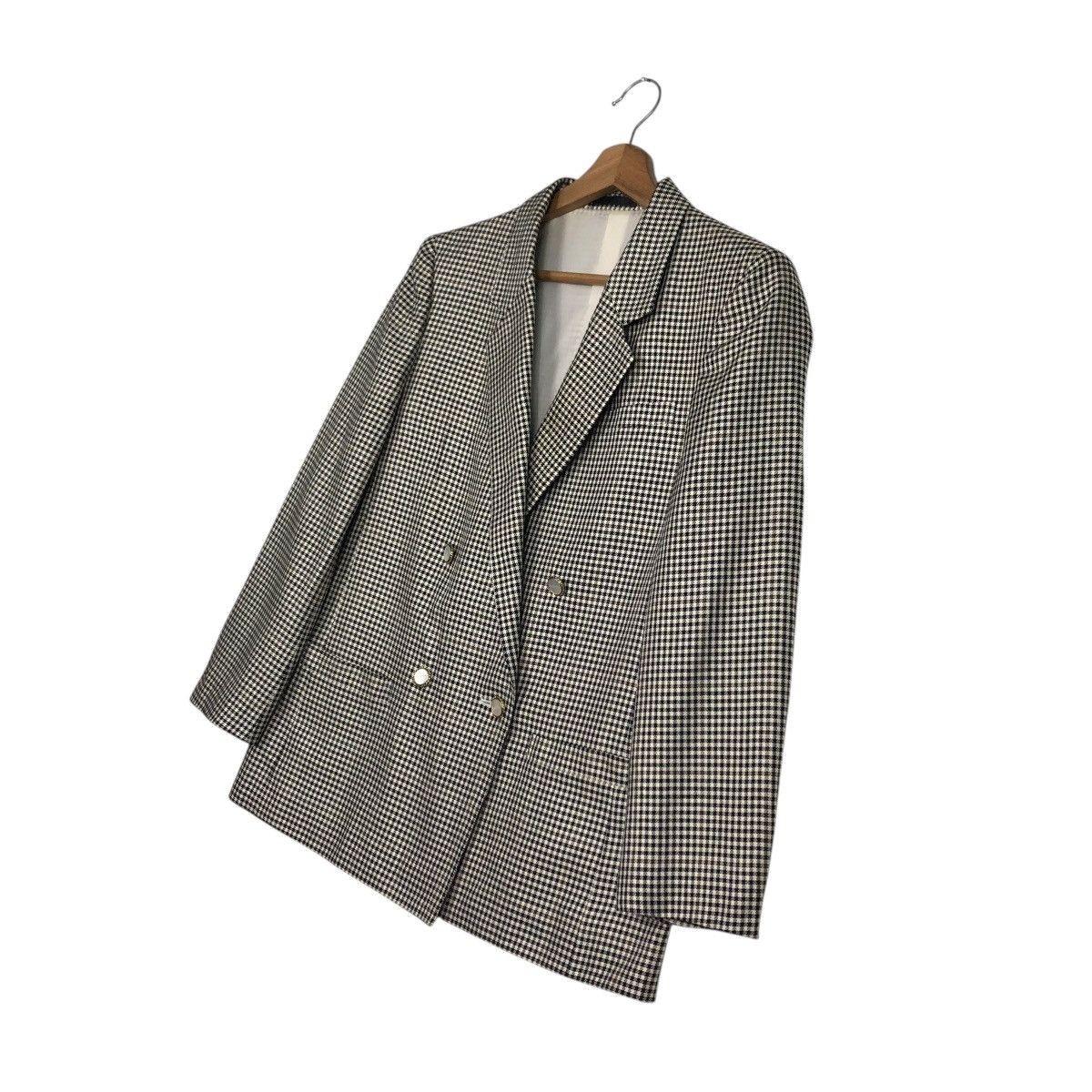 Burberry 🔥VINTAGE COATS JACKET BURBERRYS TARTAN DESIGN DOUBLE BREAST Size US M / EU 48-50 / 2 - 4 Thumbnail