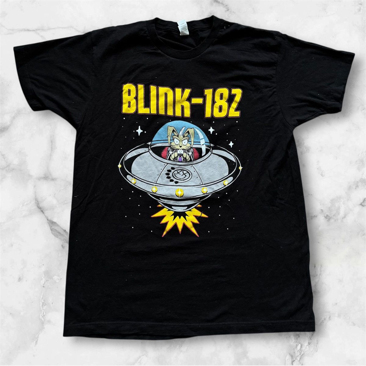 Blink 182 2023 World Tour Band Tee Shirt Graphic Alien 00s