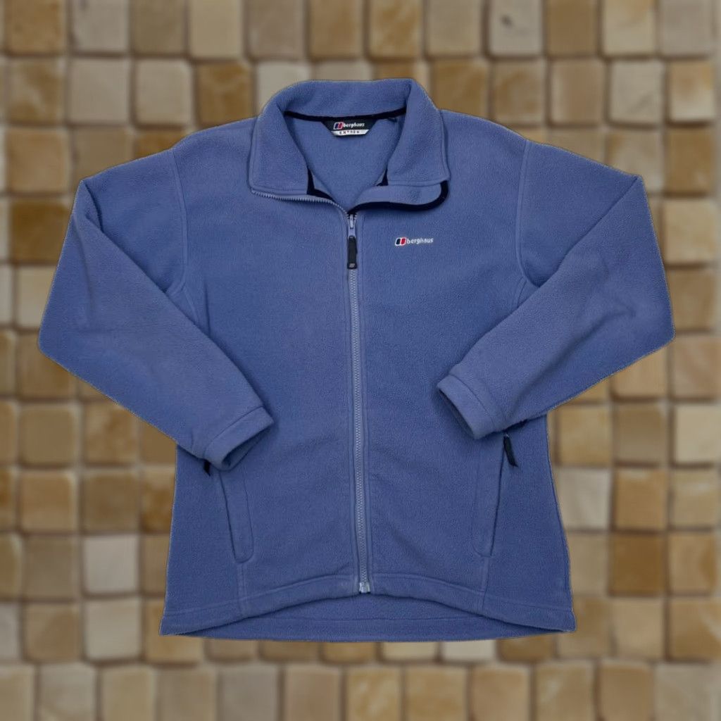 Berghaus BERGHAUS EXTREM Embroidered Mini Logo Full Zip Fleece Sweatshirt Women's UK 12 Blue Orange zip pockets Logo 90s Mens Womens Boys Girls Size XL / US 12-14 / IT 48-50 - 1 Thumbnail