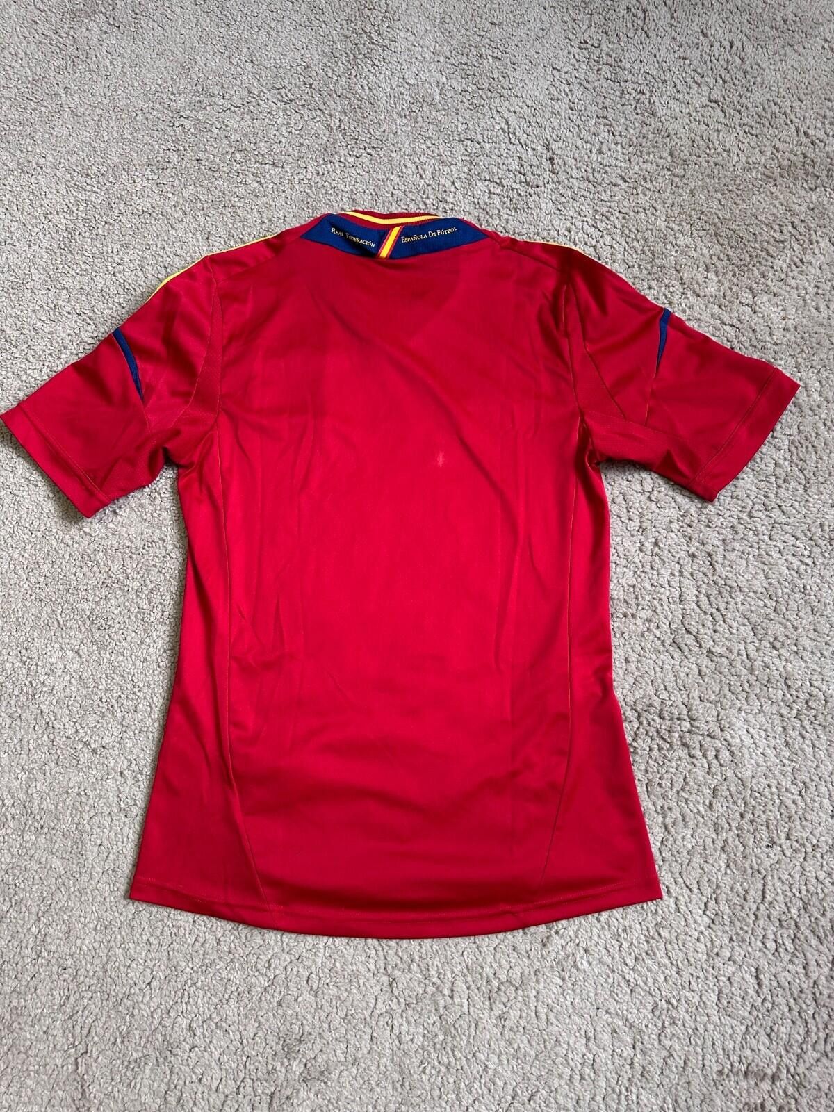 Adidas SPAIN 2012 2013 HOME FOOTBALL SHIRT SOCCER JERSEY ADIDAS Size US S / EU 44-46 / 1 - 7 Thumbnail