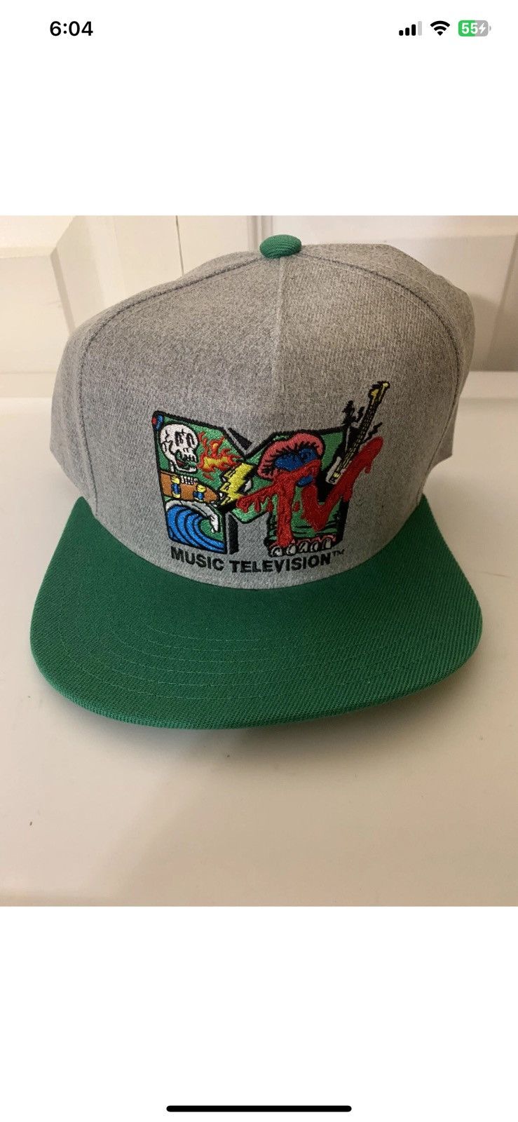 Mtv Mtv Music Television cap hat snapback green gray NWT Size ONE SIZE - 8 Thumbnail
