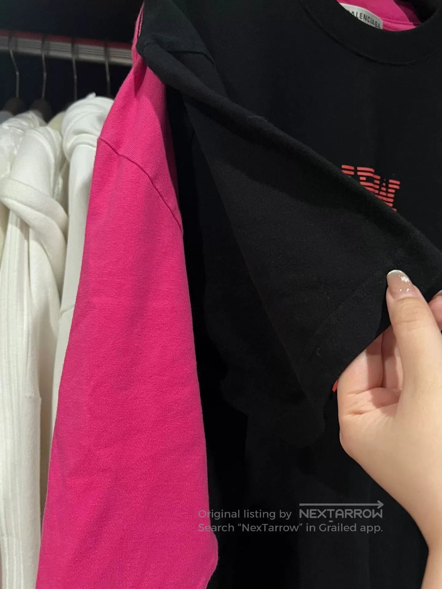 Balenciaga Balenciaga Logo Print Long Sleeve T. Size US XS / EU 42 / 0 - 5 Thumbnail