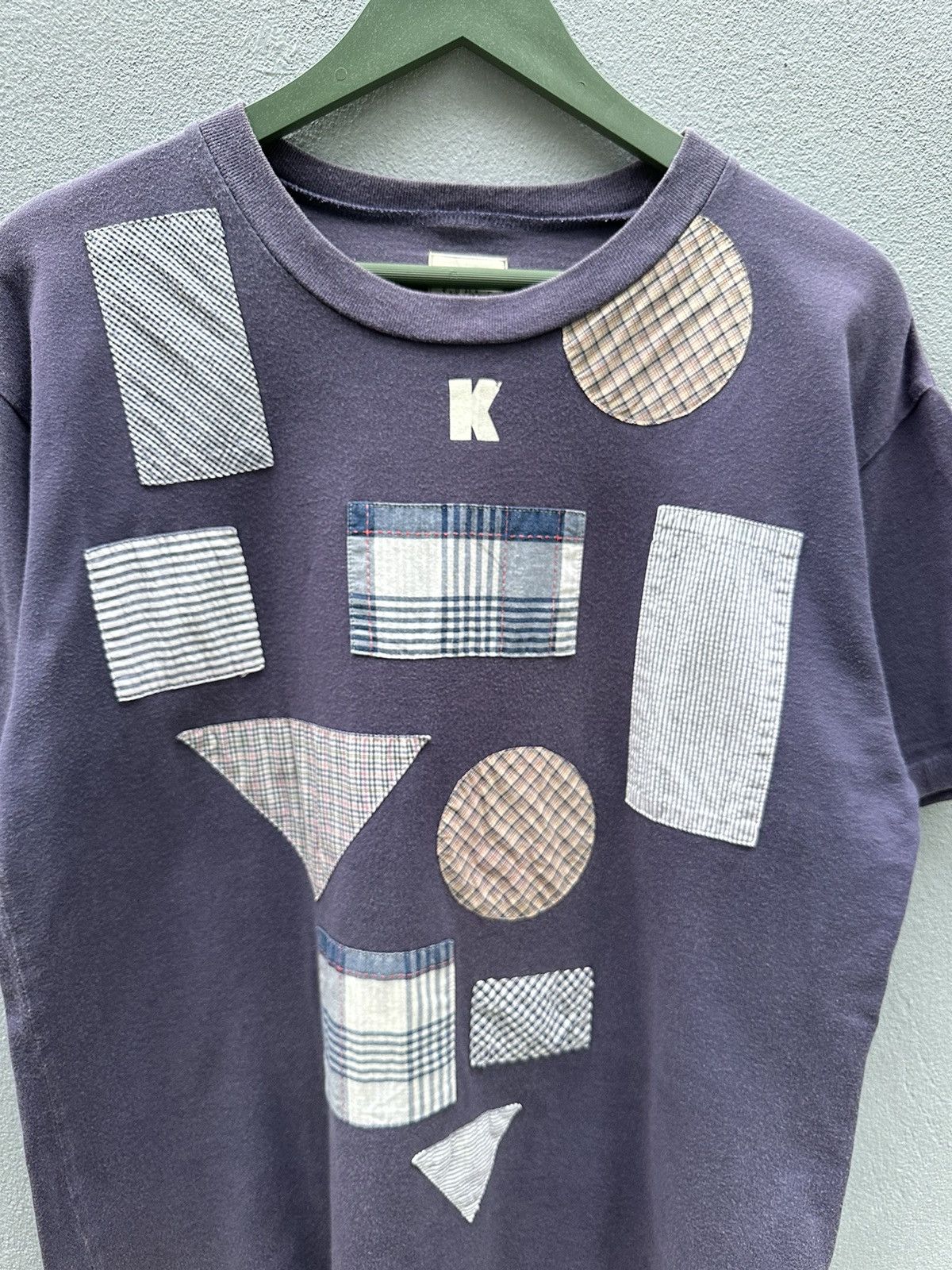 Karl Helmut × Pink House × Vintage Vintage Karl Helmut Patchwork Style Tee A115 Size US M / EU 48-50 / 2 - 2 Thumbnail