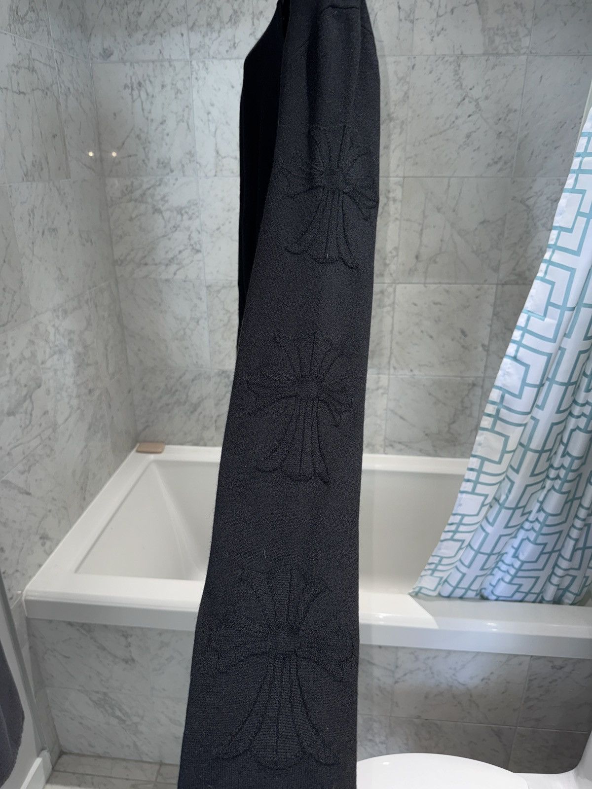 Chrome Hearts Chrome Hearts Black Cashmere Herman Jacquard 3Cross Sweater Size US L / EU 52-54 / 3 - 4 Thumbnail