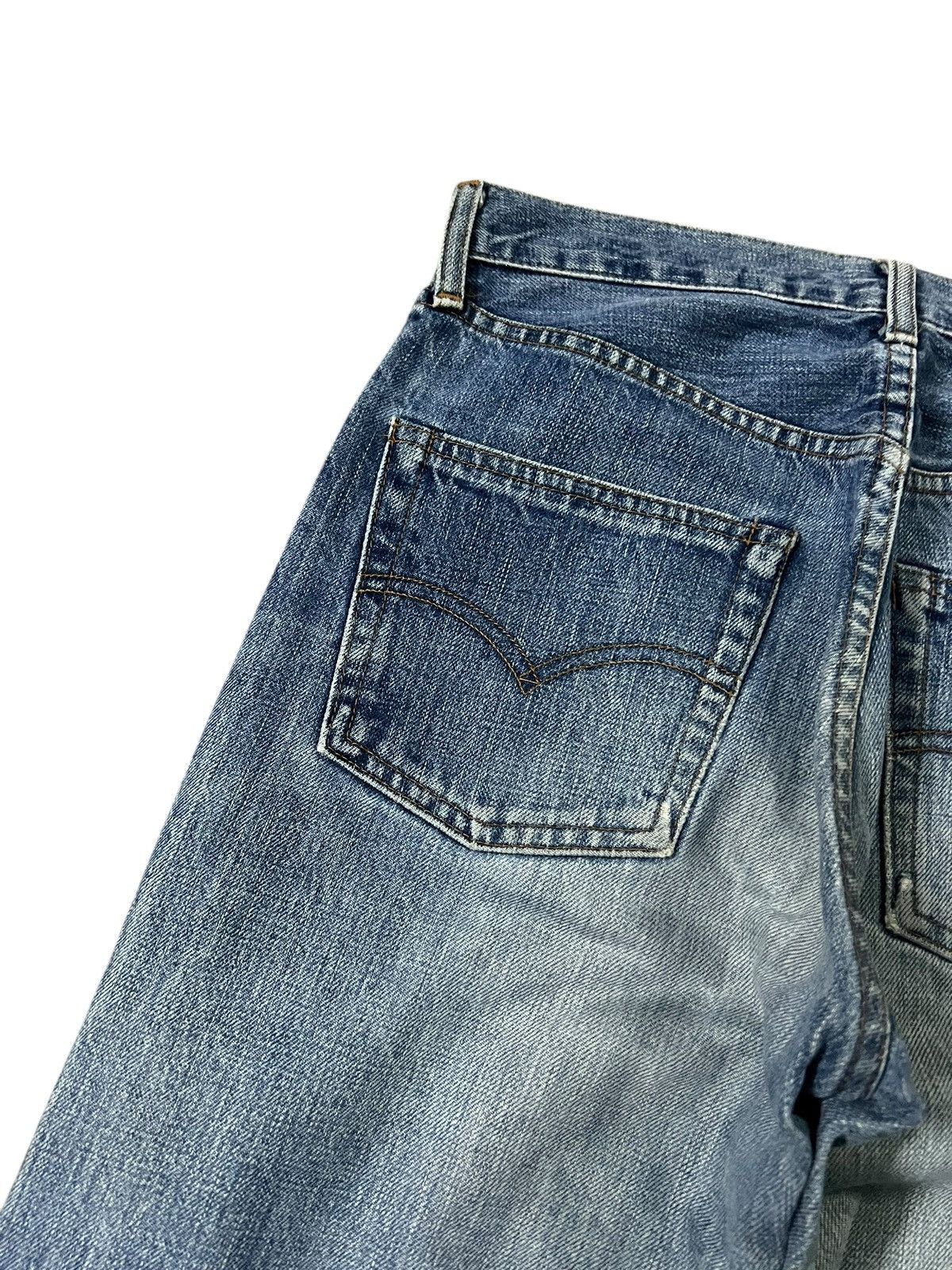 Levi's Vintage Levis 502 Big E Selvedge Faded Distressed Jean Size US 28 / EU 44 - 15 Thumbnail