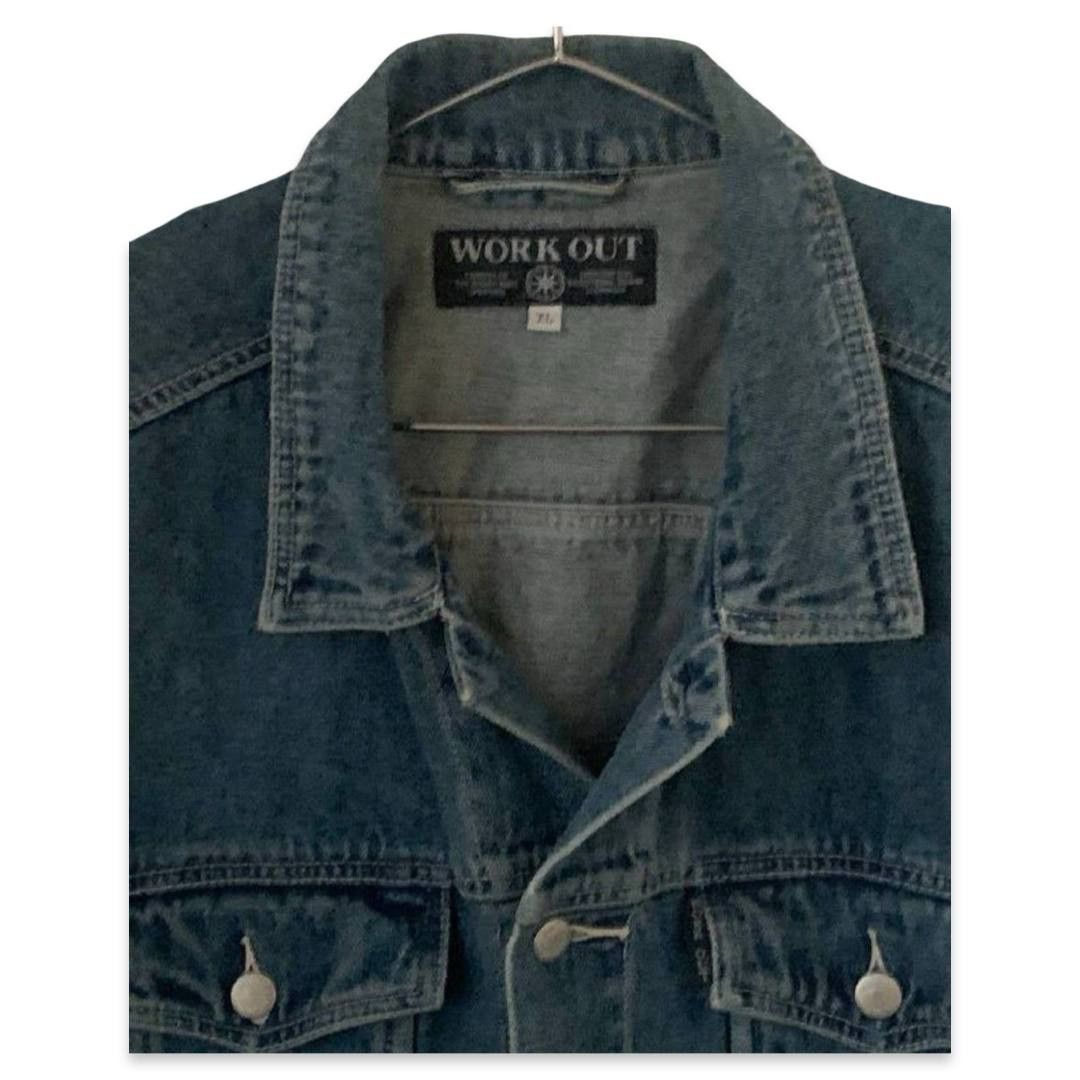 Vintage Work Out denim vest #291 Size US XL / EU 56 / 4 - 3 Thumbnail