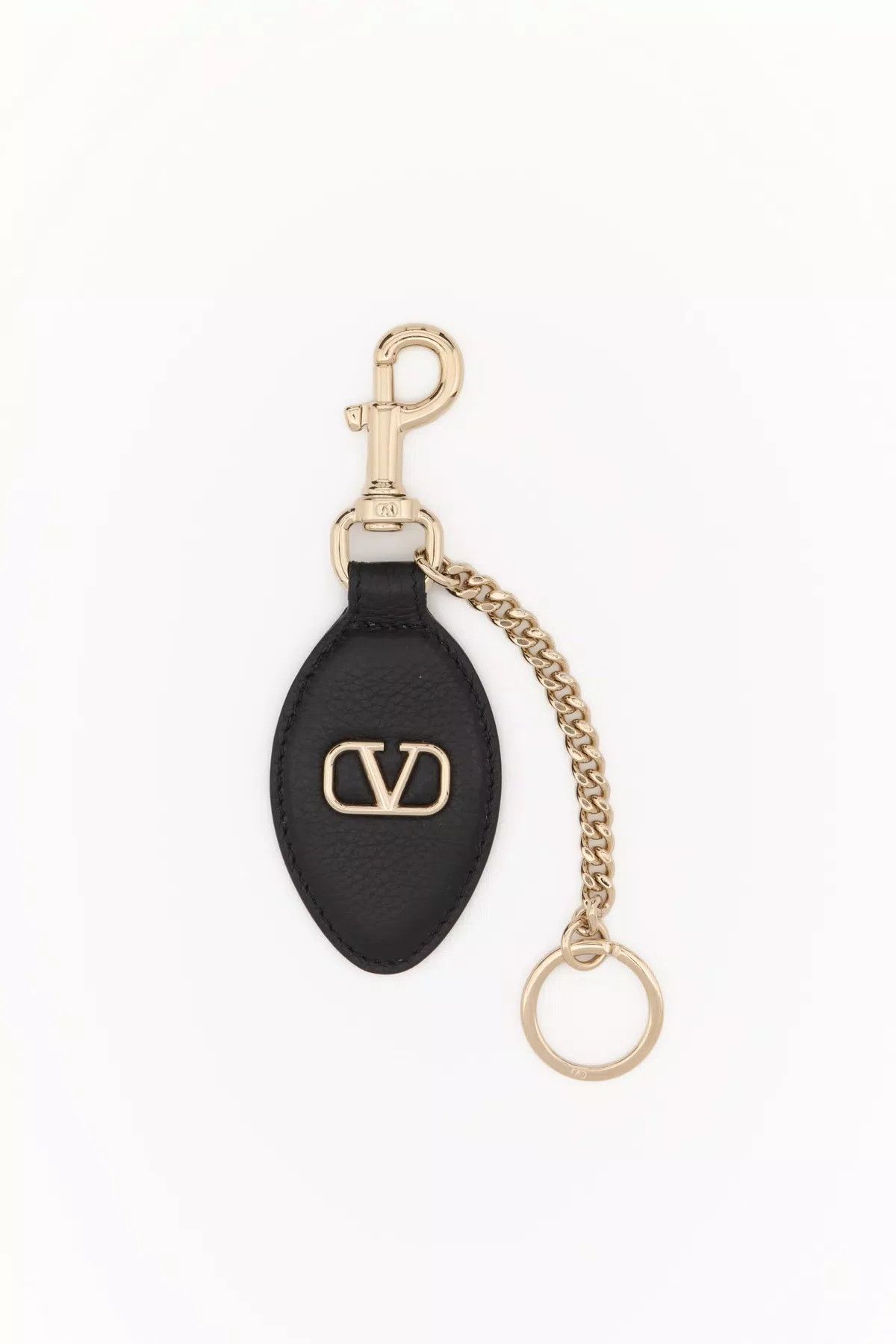 Valentino o1s1wg110426 Size: OS / Vlogo Key Ring Chain Grainy Calfskin Size ONE SIZE - 1 Thumbnail