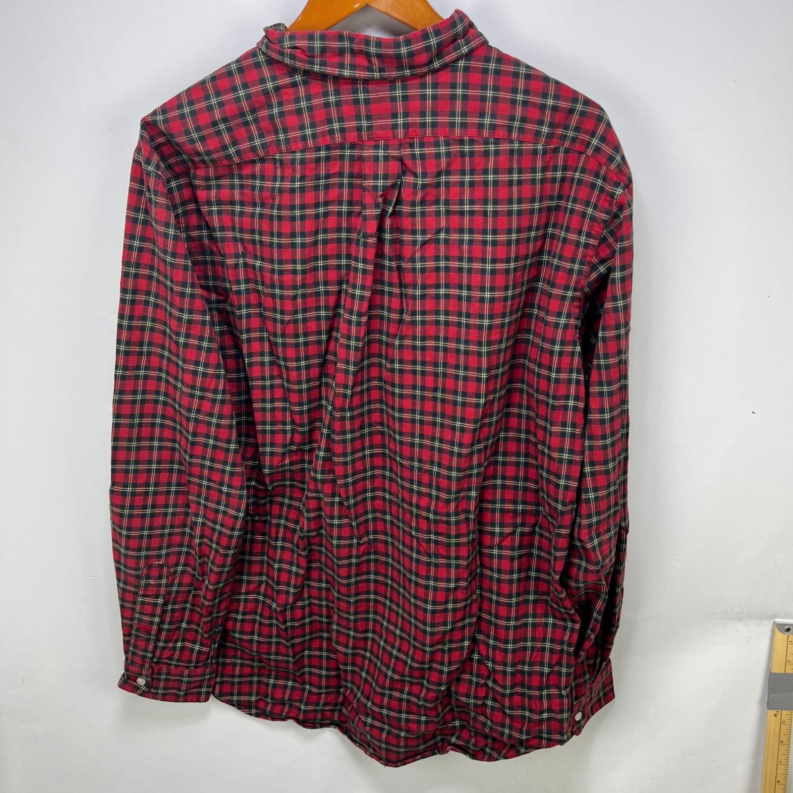 Polo Ralph Lauren Vintage Polo Ralph Lauren Pony Plaid Red Button-Up Shirt XL Size US XL / EU 56 / 4 - 8 Thumbnail