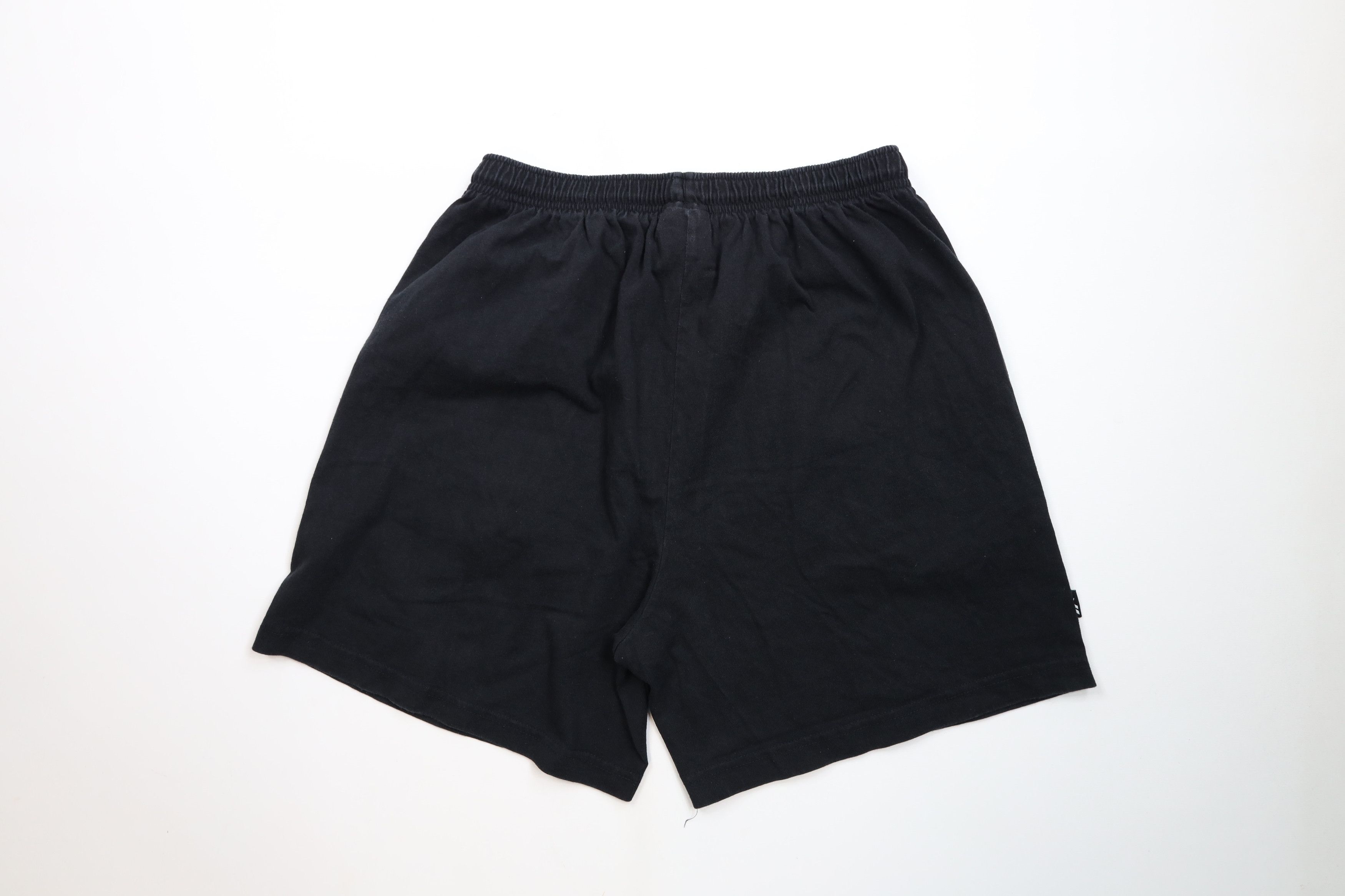 Reebok × Vintage Vintage 90s Reebok Spell Out Above Knee Cotton Shorts Black Size US 36 / EU 52 - 10 Thumbnail