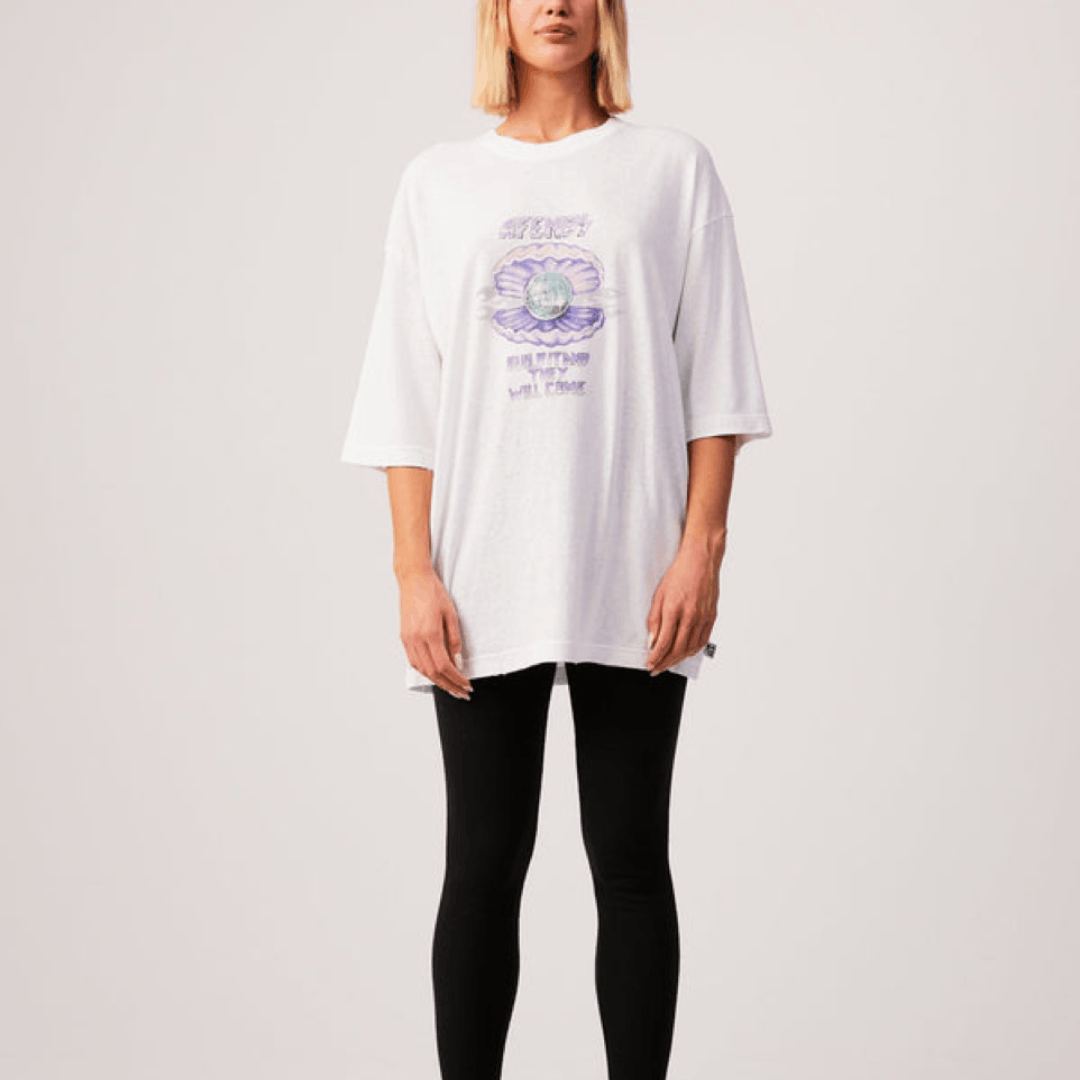 Afends NWT Afends x Nirvana - Shell - Hemp Oversized T-Shirt Small Size S / US 4 / IT 40 - 19 Thumbnail