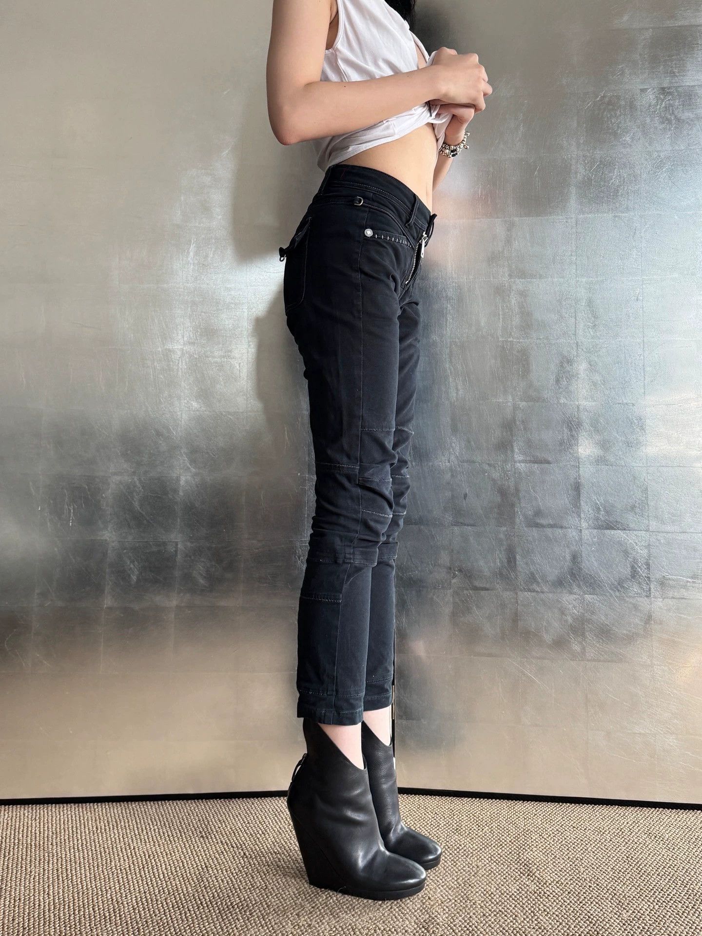 Marithe + Francois Girbaud MFG Vintage Button Fly Skinny Jeans Size 27 Size 27" / US 4 / IT 40 - 5 Thumbnail