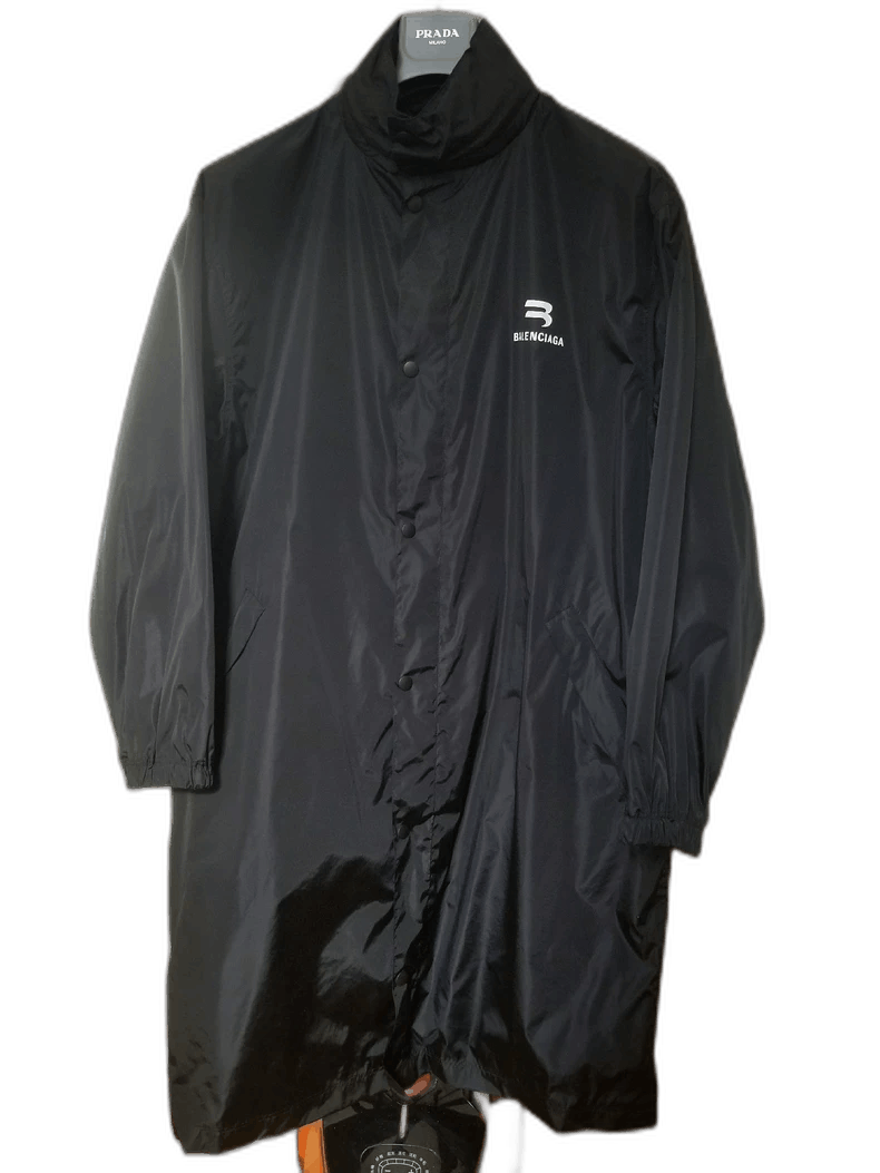 Balenciaga Balenciaga Black Windbreaker Coat Size 34 Size US XXS / EU 40 - 1 Thumbnail