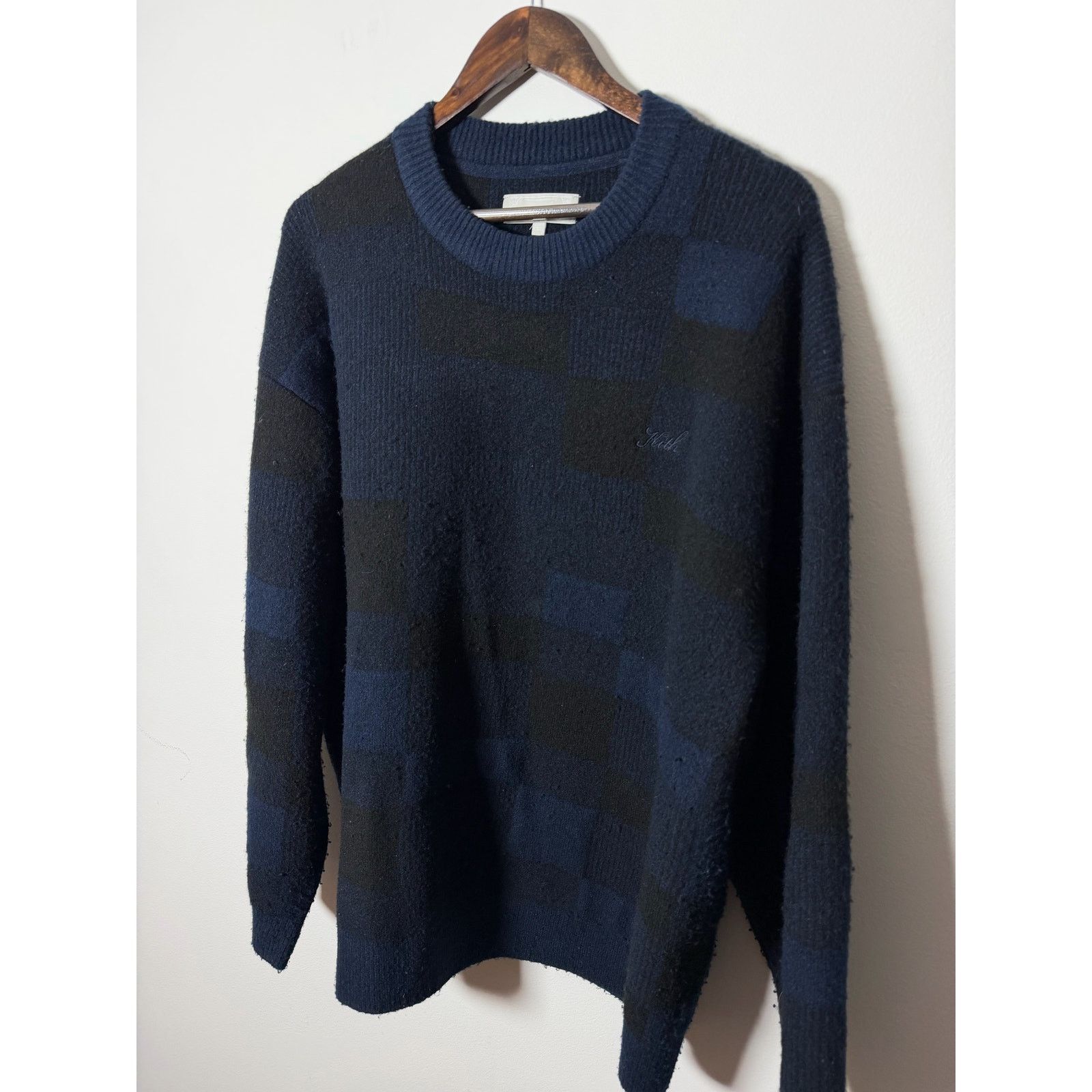 Kith Kith Lewis Check Sweater Nocturnal Size US XL / EU 56 / 4 - 1 Thumbnail