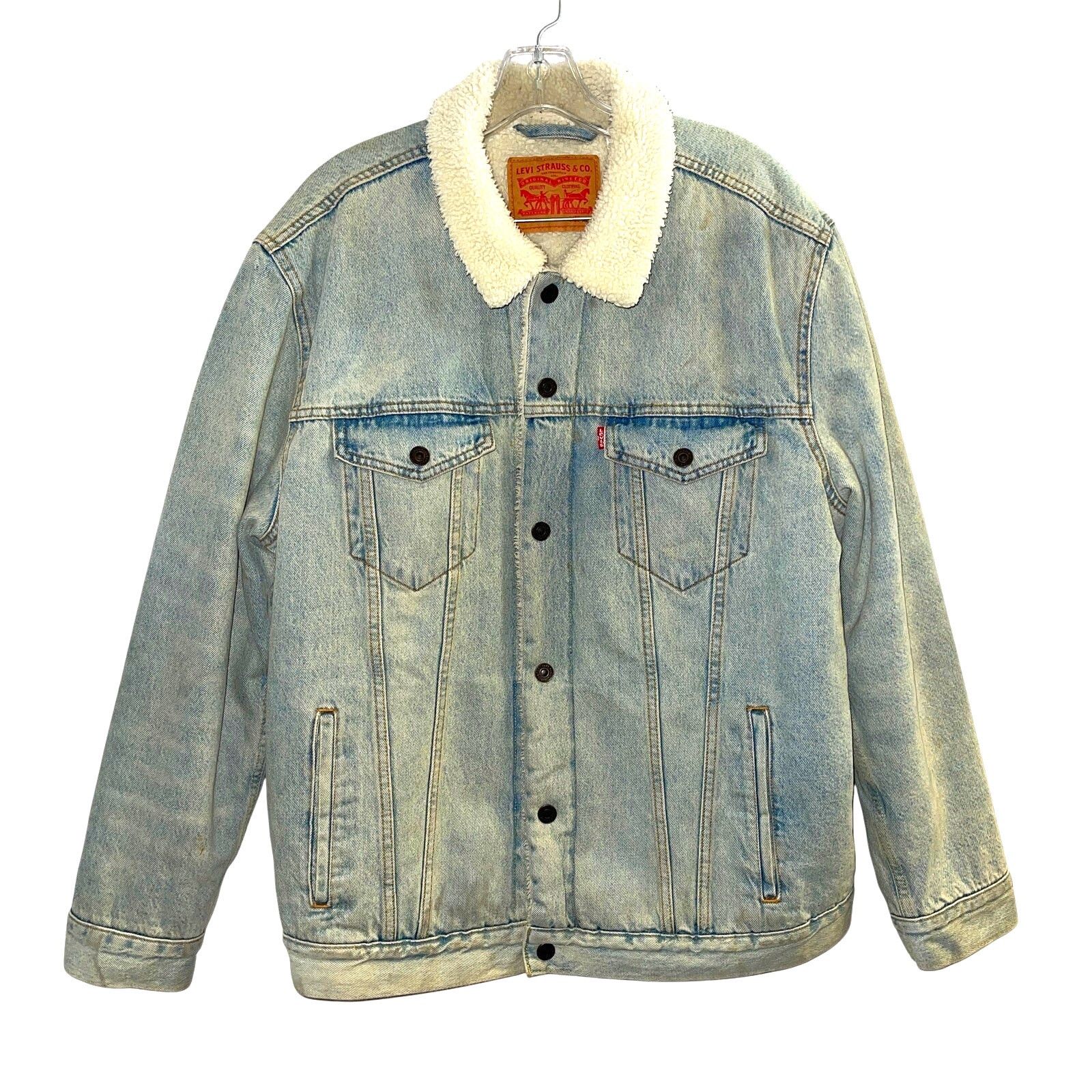 Levi's Type III Sherpa Trucker Jacket in Stonebridge Size XL