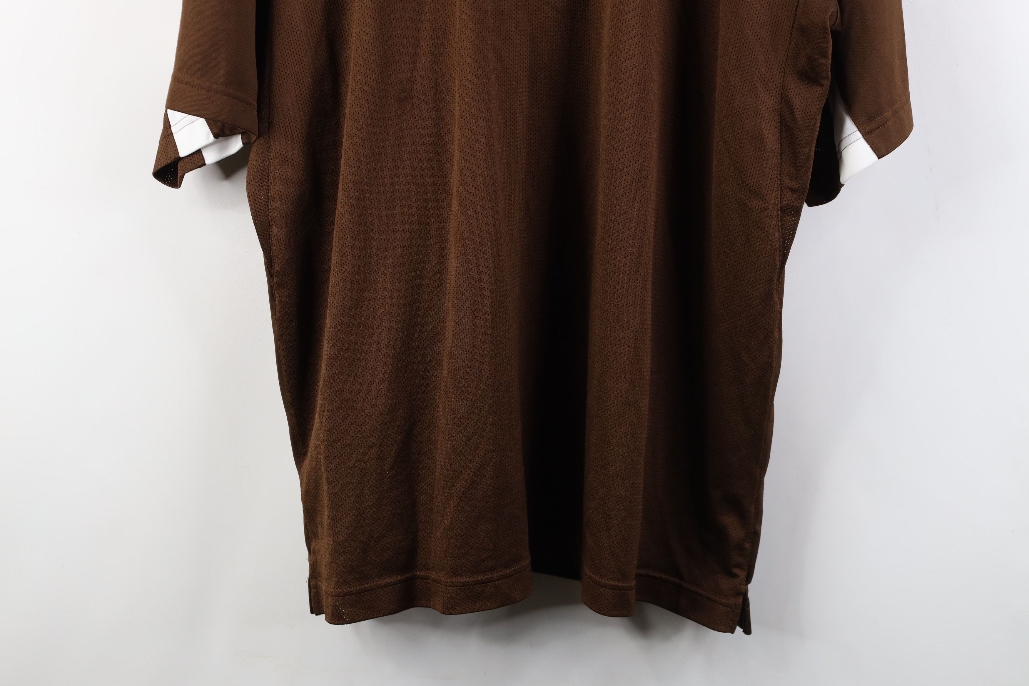 Adidas Adidas Bowling Green State University Football Polo Brown Size US XL / EU 56 / 4 - 16 Thumbnail