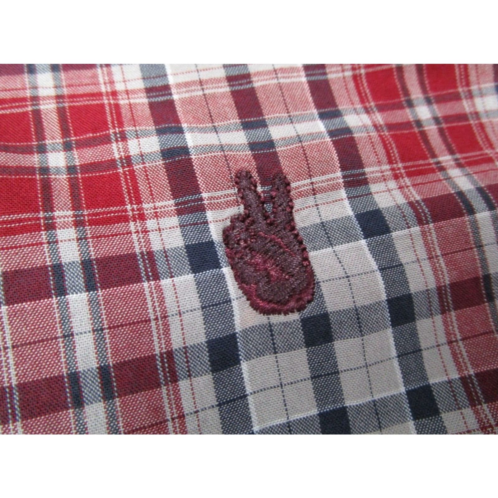 John Varvatos VINTAGE John Varvatos Star USA Shirt Mens Large Red Plaid Button Up Long Sleeve Cotton Casual Designer Workmen Size US L / EU 52-54 / 3 - 4 Thumbnail