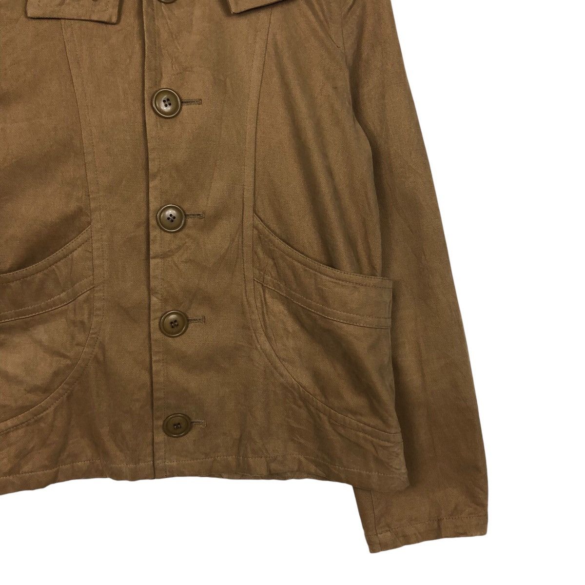 Issey Miyake 📌Vintage Cropped Biker Jacket Sunaokuwahara Duck Canvas Size US M / EU 48-50 / 2 - 6 Thumbnail