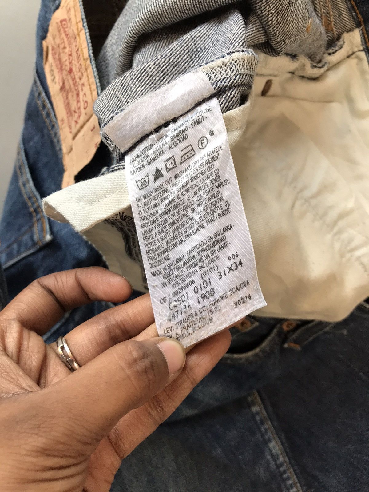 Vintage Levi’s Strauss & co red tab 501 denim