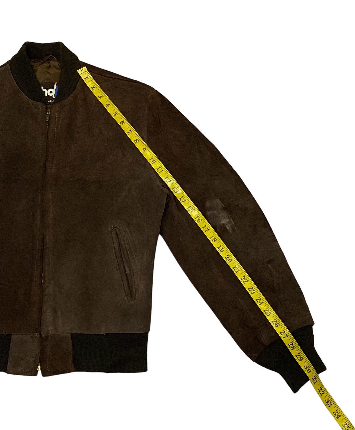 Schott Vintage Schott Suede Leather Bomber Jacket Size 38 Size US S / EU 44-46 / 1 - 8 Thumbnail