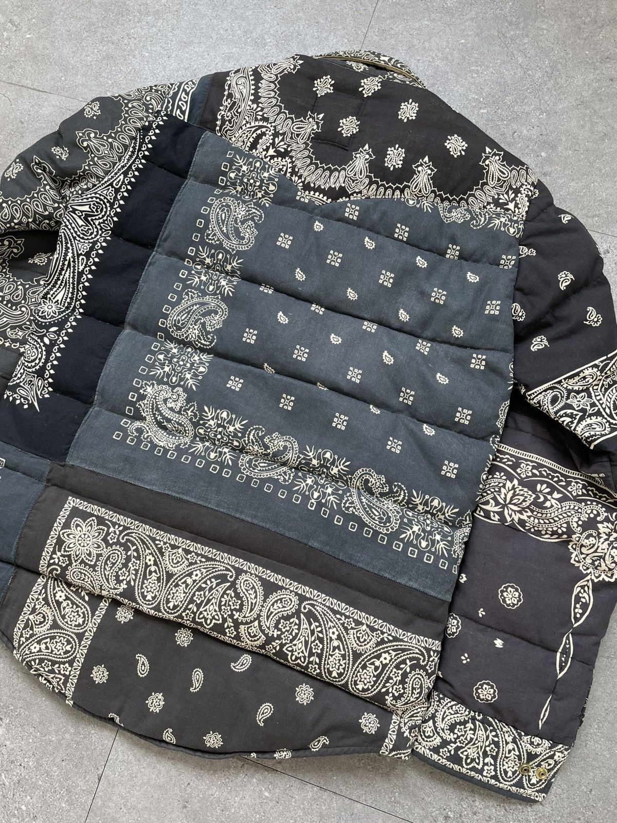 Visvim Visvim ICT Kerchief Down Jacket Black Bandana 12FW Size US M / EU 48-50 / 2 - 5 Thumbnail
