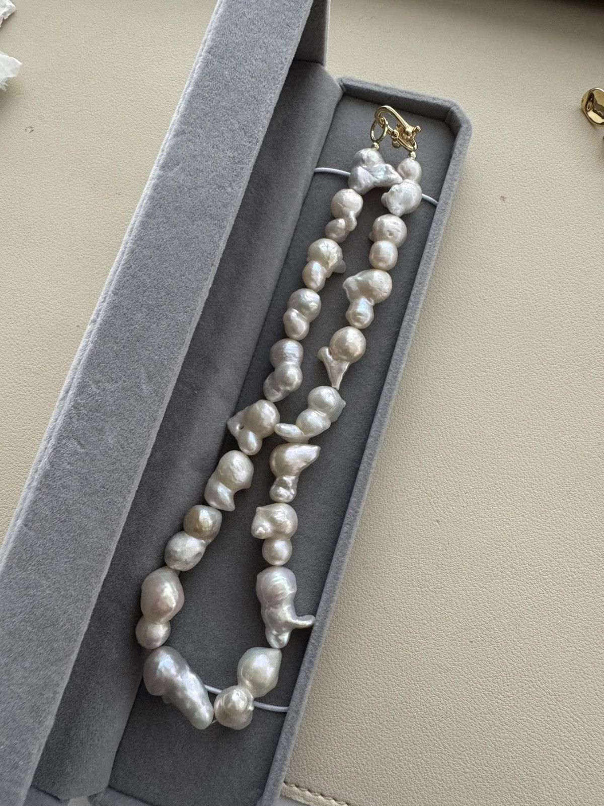 Vintage Stunning baroque pearl necklace with unique shapes Size ONE SIZE - 1 Thumbnail