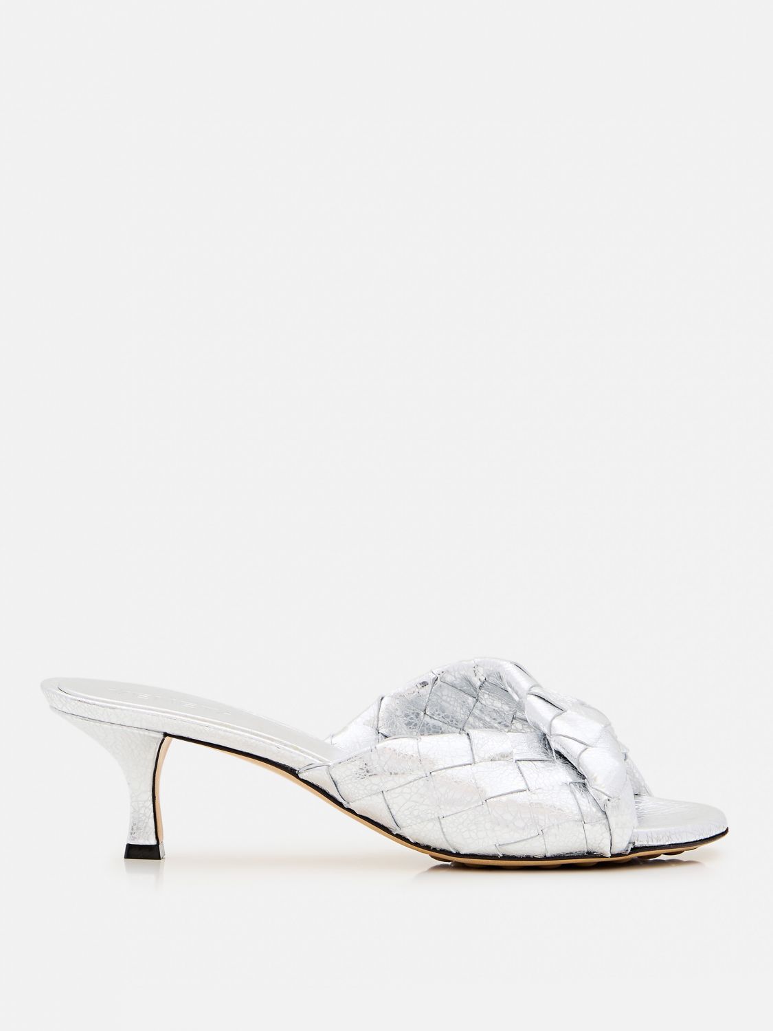 Bottega Veneta Bottega Veneta Heeled Sandal Woman Silver Size US 6.5 / IT 36.5 - 1 Thumbnail