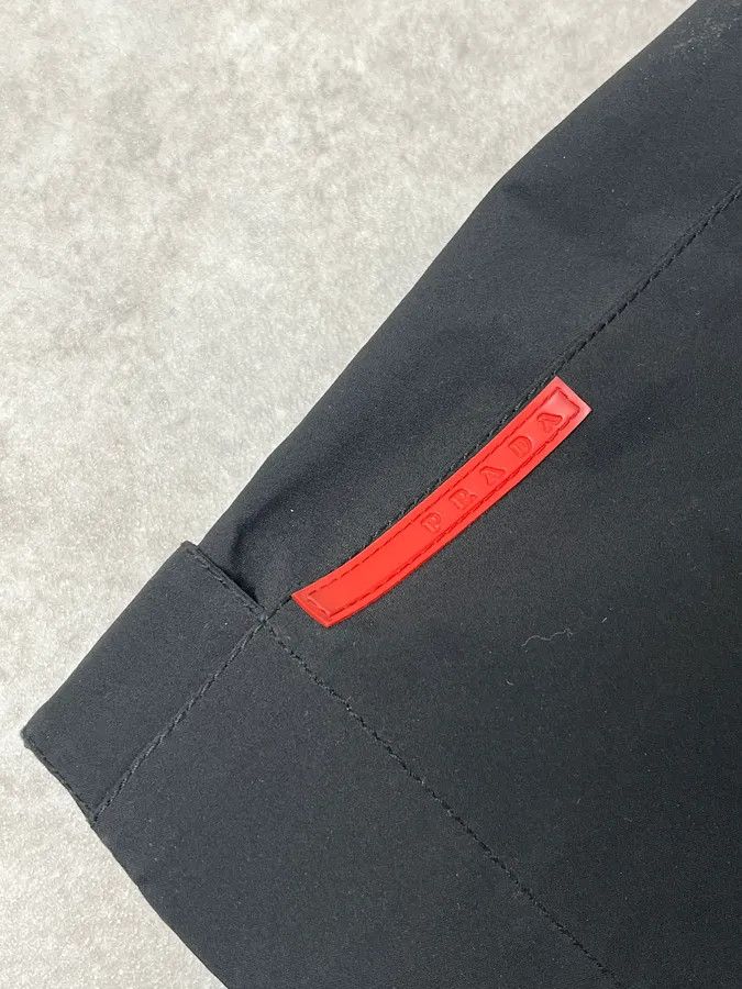 Prada AW2007 Prada Black Nylon Long Windbreaker Jacket Size US L / EU 52-54 / 3 - 9 Thumbnail
