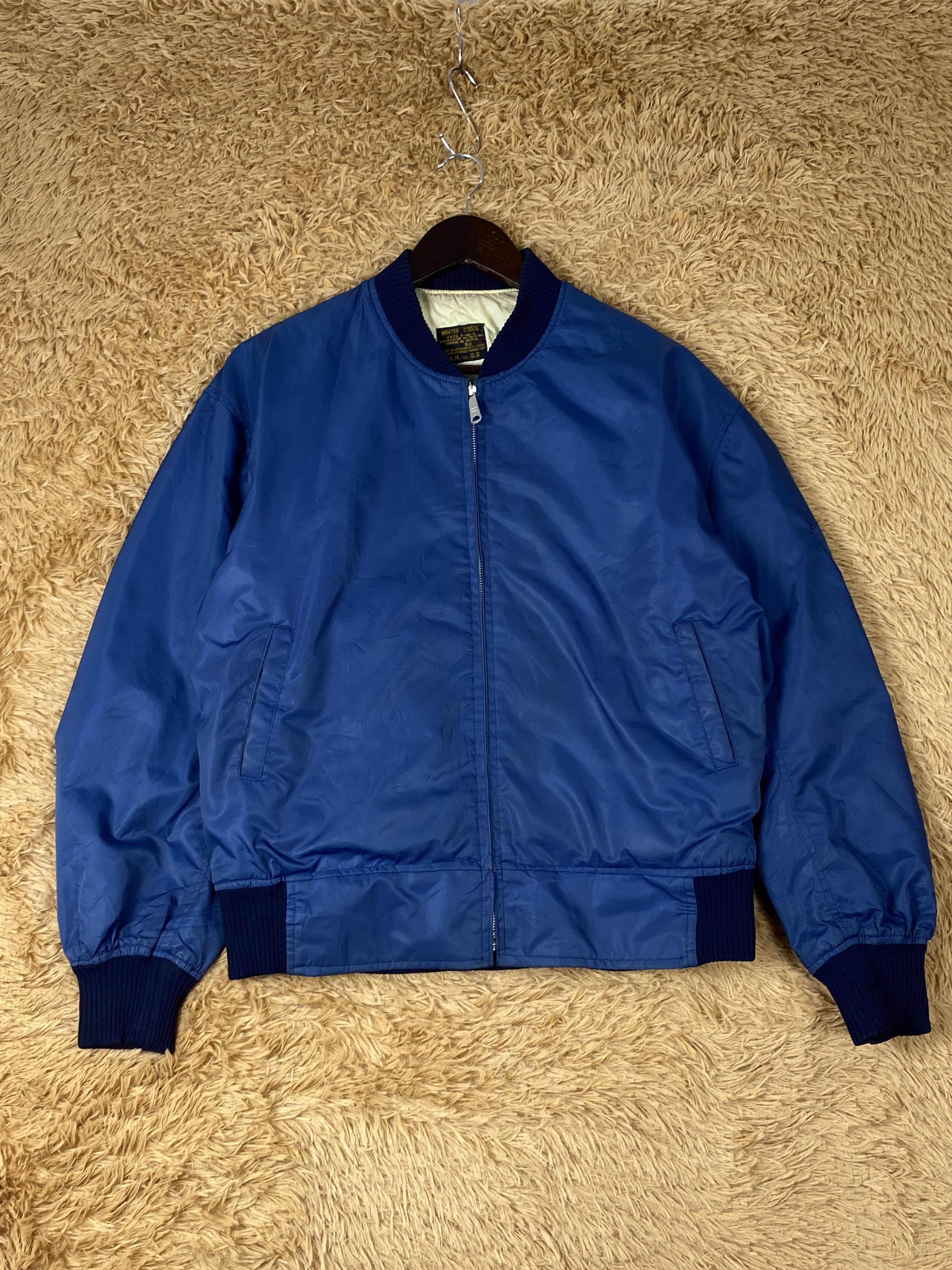 Japanese Brand Vintage Winter Goods Quilted Lining Bombers Jacket J1870 Size US M / EU 48-50 / 2 - 1 Thumbnail