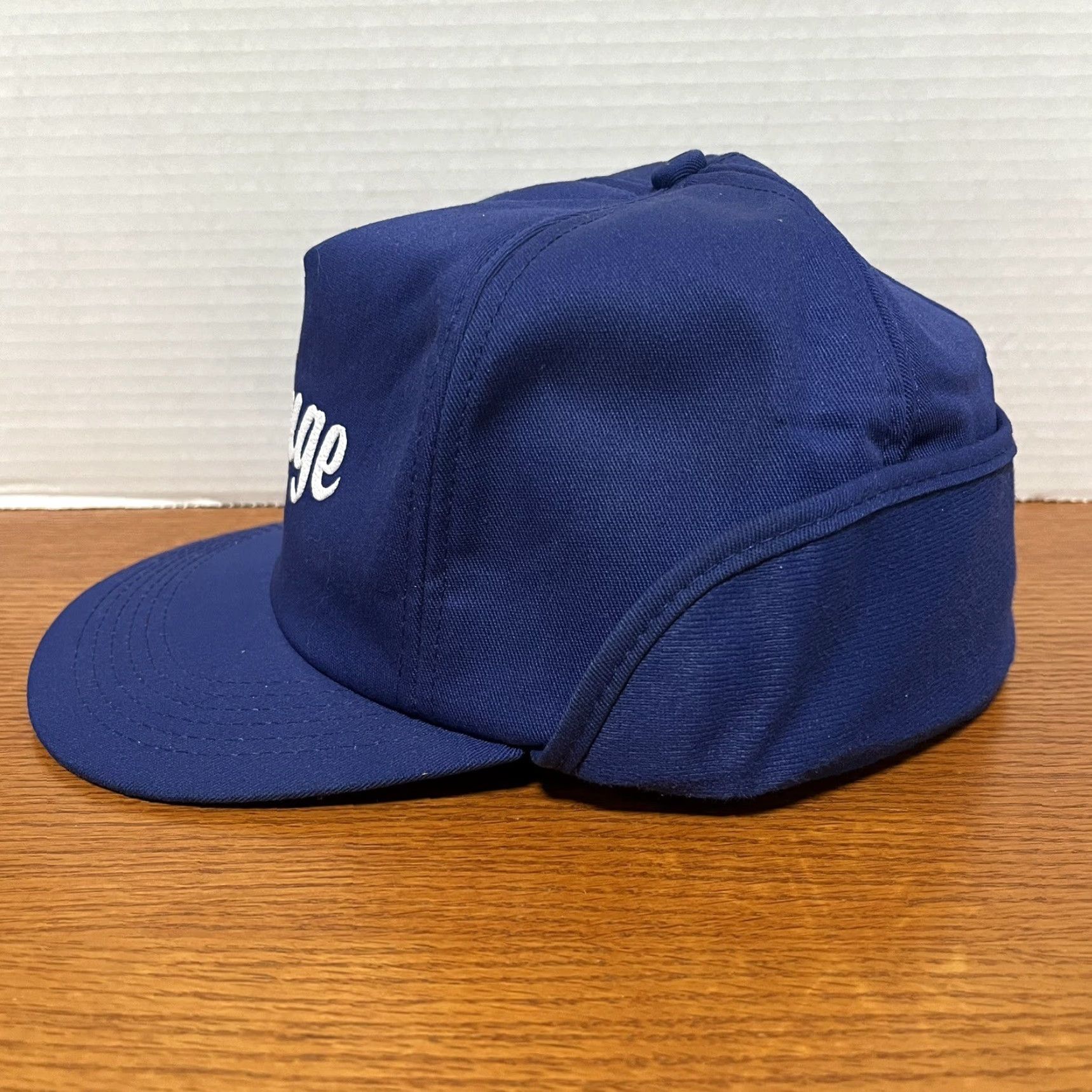 Vintage VINTAGE K-Products Bunge Hat Cap Winter Trapper Ear Neck Flap Blue Mens Adult 6 7/8 - 7 5/8 Trucker Hat 90s Punk Retro Rock Adjustable Neck Flap Men Size ONE SIZE - 3 Thumbnail