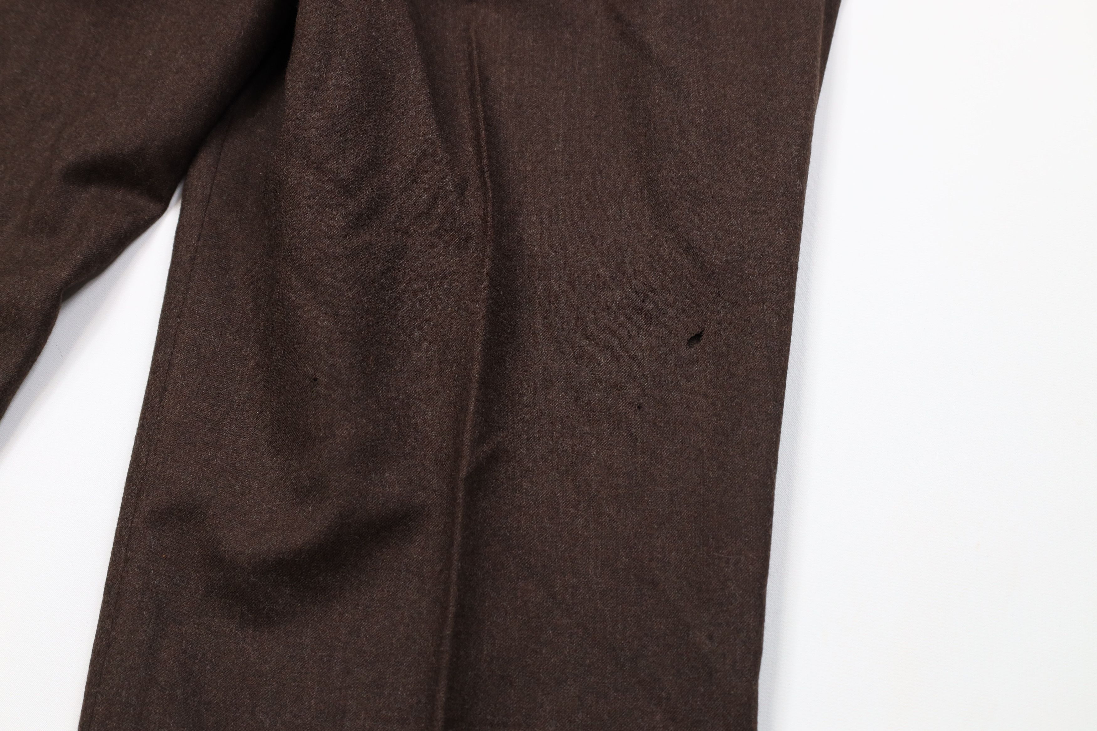Vintage Vintage 70s Streetwear Wool Wide Leg Chino Pants Brown USA Size US 40 / EU 56 - 14 Thumbnail