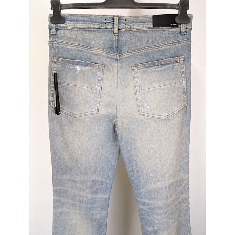 Amiri o1rshd1 Crystal Stack Flare Jeans in Clay Indigo Size US 32 / EU 48 - 14 Thumbnail