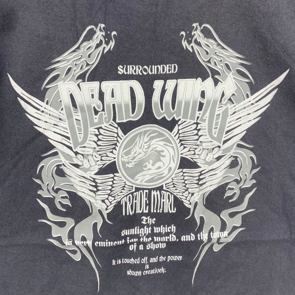 Vintage THE BREAKERS DRAGON Dead Wing Tattoo Baggy Tee Shirt Size US XXL / EU 58 / 5 - 2 Thumbnail
