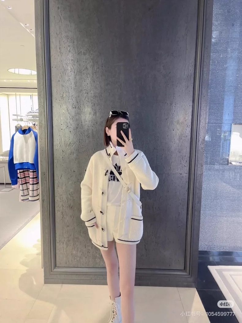 Dior Dior Knitted jacket with ox horn buckle letter 2504-Nextarr Size XS / US 0-2 / IT 36-38 - 8 Thumbnail