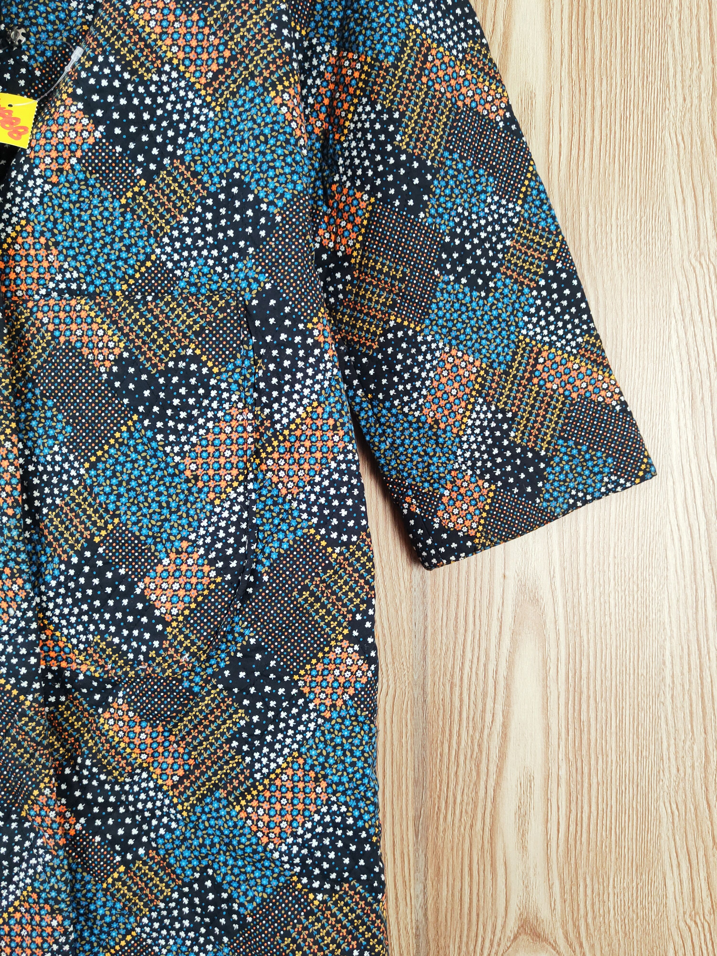 Japanese Brand Japan kimono vintage Black Flowers Long Cardigan #W888 Size M / US 6-8 / IT 42-44 - 7 Thumbnail
