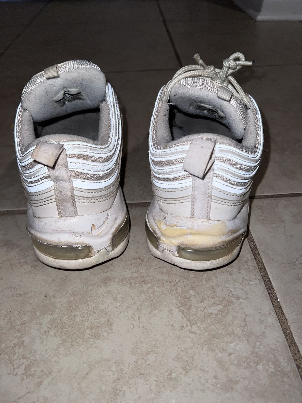 Nike Nike Air Max 97 Triple White Wolf Grey Size US 10.5 / EU 43-44 - 3 Thumbnail