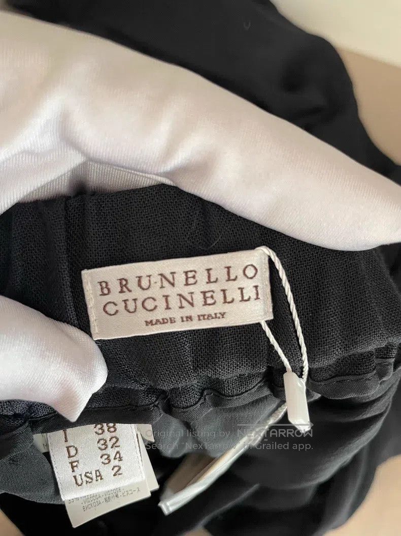 Brunello Cucinelli Brunello Cucinelli Black Wool Polyester Pleated Skirt Size 25" / US 0 / IT 36 - 3 Thumbnail