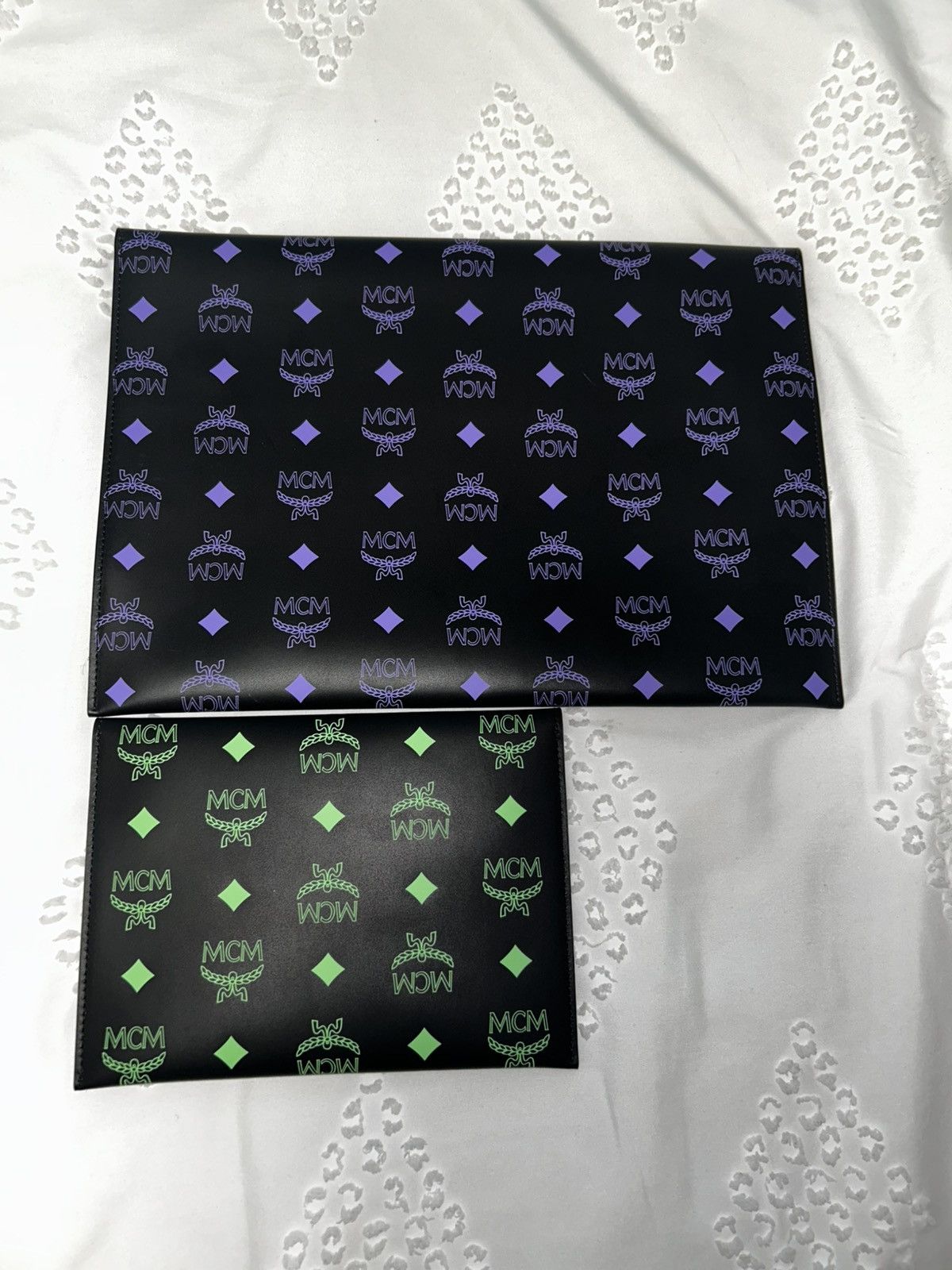 MCM MCM POUCH TRIO IN COLOR SPLASH LOGO Size ONE SIZE - 3 Thumbnail
