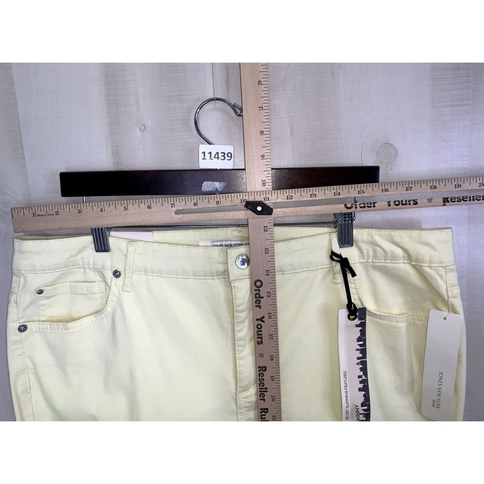 Jones New York Jones New York Jeans Secret Slimming Low Rise Skinny Womens 16w Yellow Pants NWT Size 38" / US 16 / IT 52 - 2 Thumbnail