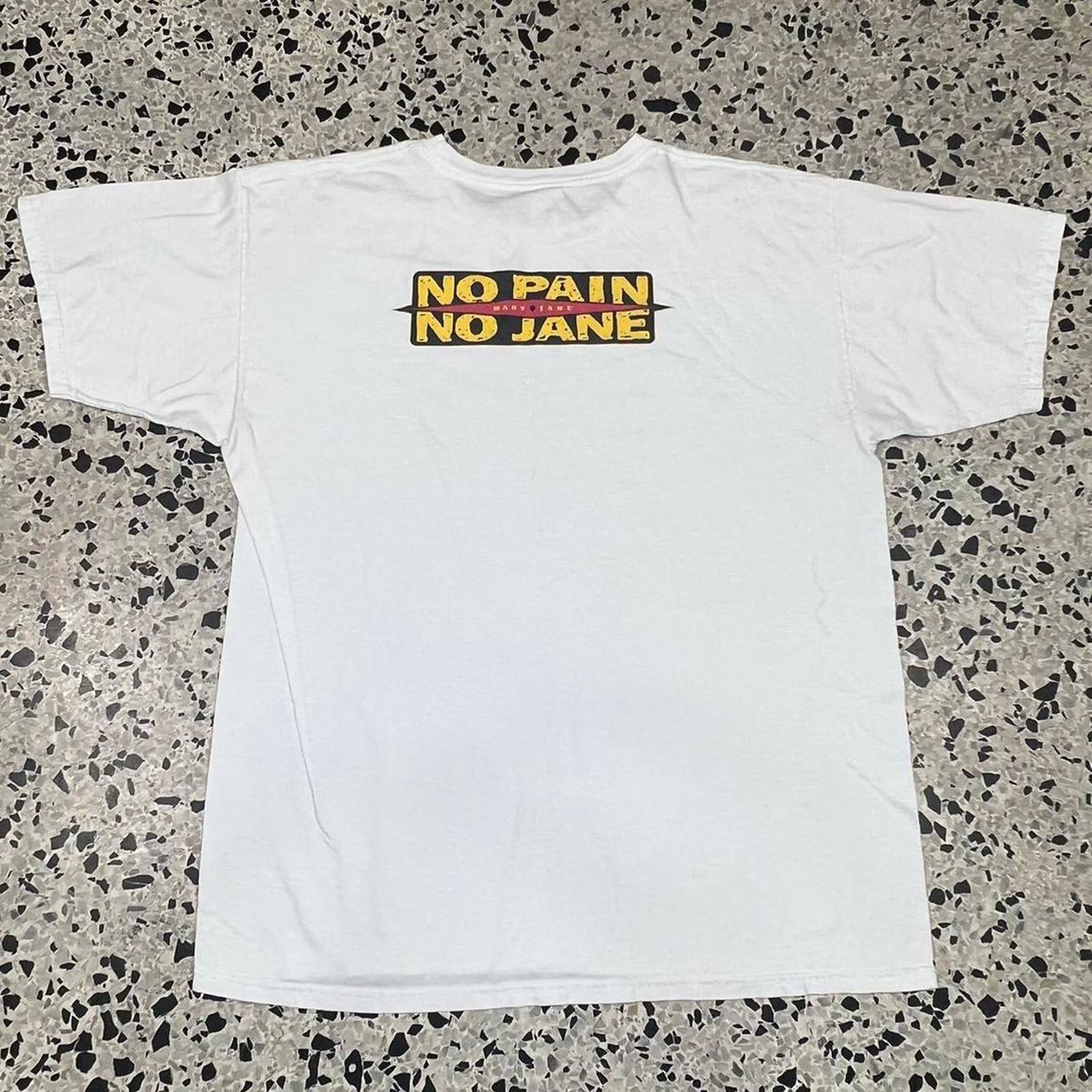 Japanese Brand × Vintage VINTAGE Y2K MARY JANE “NO PAIN, NO JANE” TEE Size US L / EU 52-54 / 3 - 4 Thumbnail