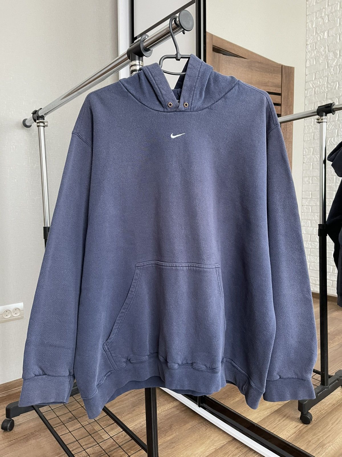 Nike Nike Hoodie Pullover Vintage 90s Center Swoosh Size US XXL / EU 58 / 5 - 3 Thumbnail