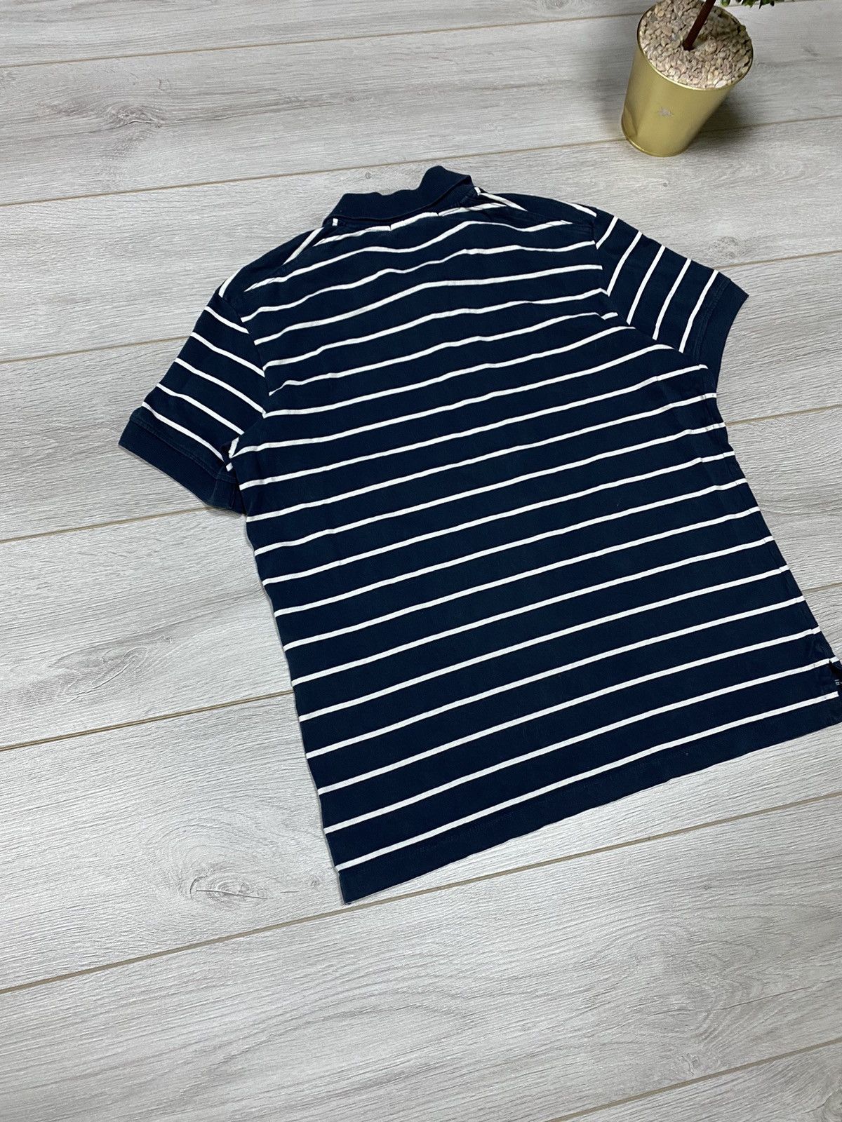 Stone Island Stone Island vintage striped compass polo Size US L / EU 52-54 / 3 - 9 Thumbnail