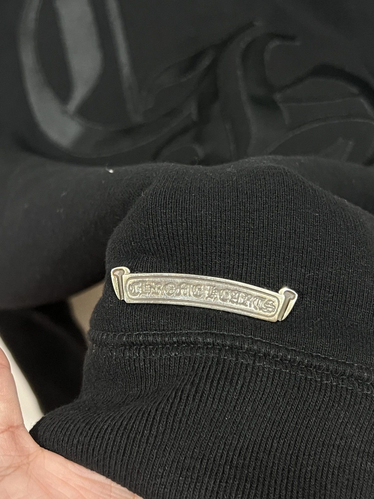 Chrome Hearts Chrome Hearts Black On Black Nylon Cross Size US L / EU 52-54 / 3 - 5 Thumbnail