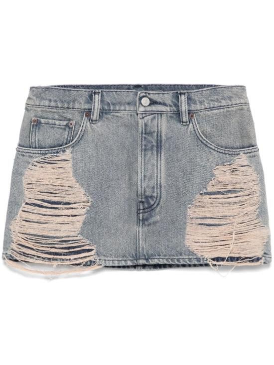 スカート ACNE STUDIOS Woman Skirt Blue AF0510 AUZ Acne Studios ACNE STUDIOS Women Mid Skirts AF0510 AUZ Blue